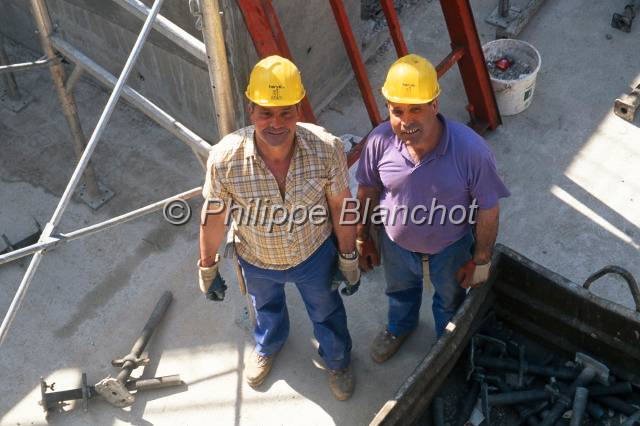 Chantier RATP Paris 18.JPG - Chantier de la RATP, construction du siège social entre 1993 et 1994, quai de la Rapée, Paris 12e